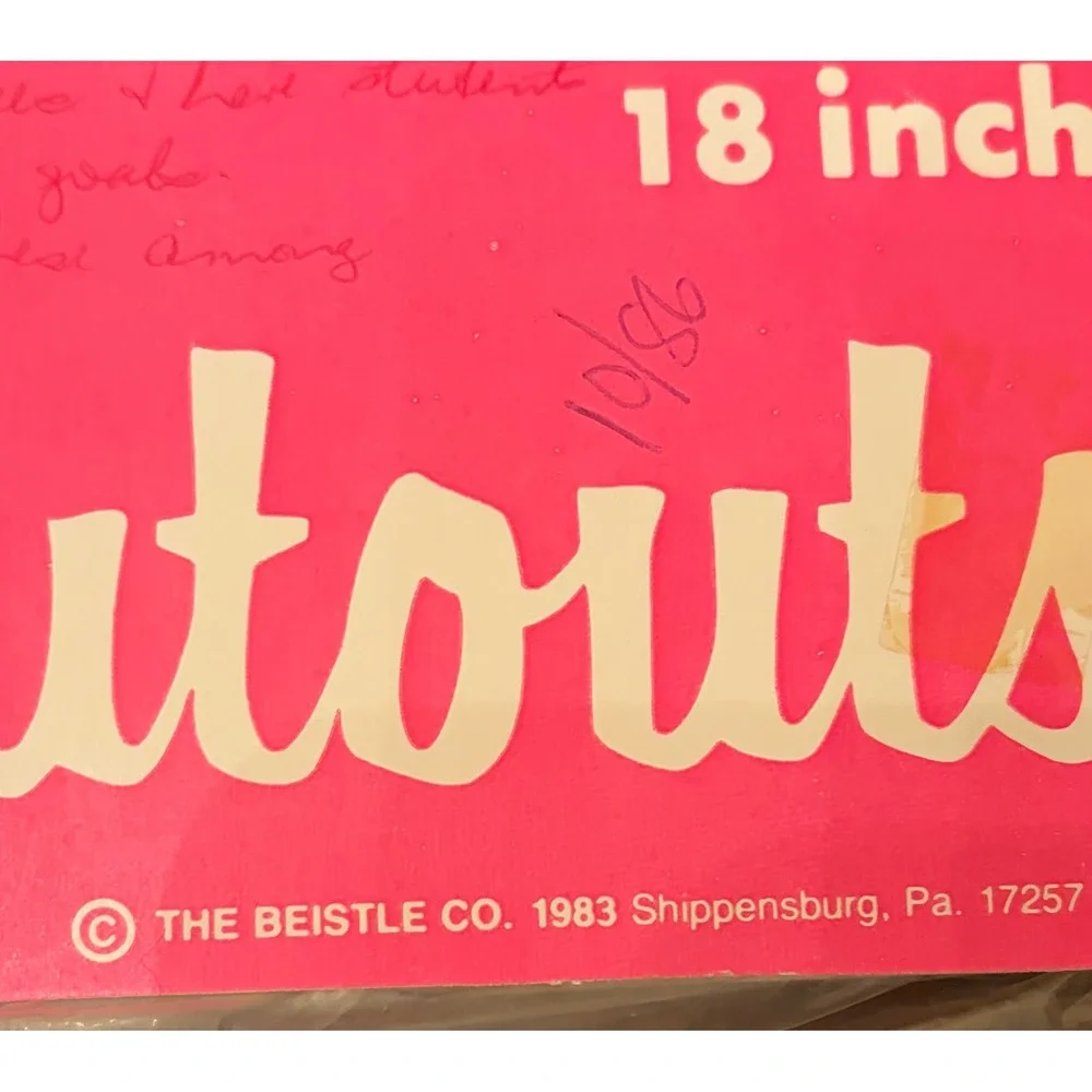 Vintage 1983 Beistle Football Cutouts 5 Piece Set 18